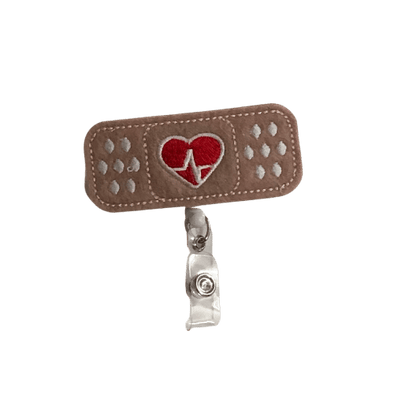 Bandage with Heart Badge Reel