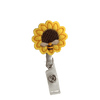 Sunflower with Bee Badge Reel